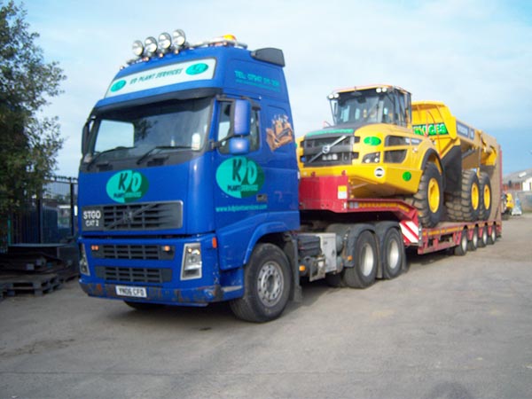 North East Low Loader hire for plant hire excavaators